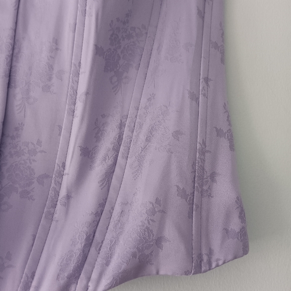 Bridgerton x Primark Lavender Floral Corset Top Strapless Boned NWT S - Picture 4 of 6